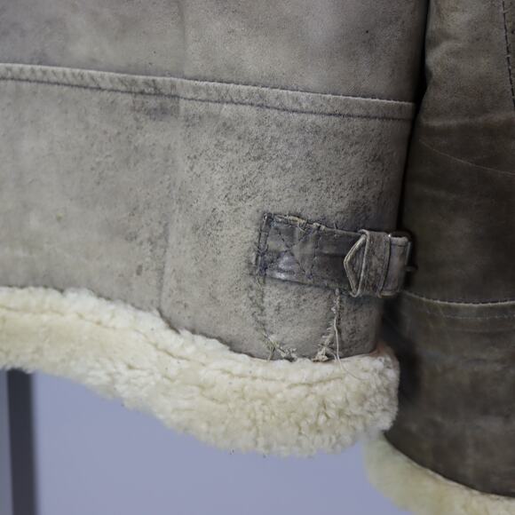 Vintage Afghan Shearling Jacket Snow Leopard Store Kabul AFG - Picture 6 of 7